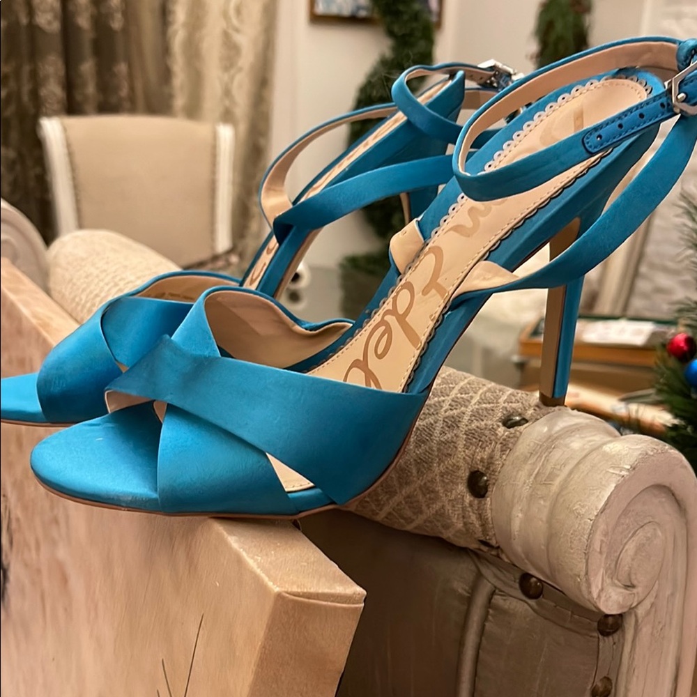 Aldo Blue Strappy Heels